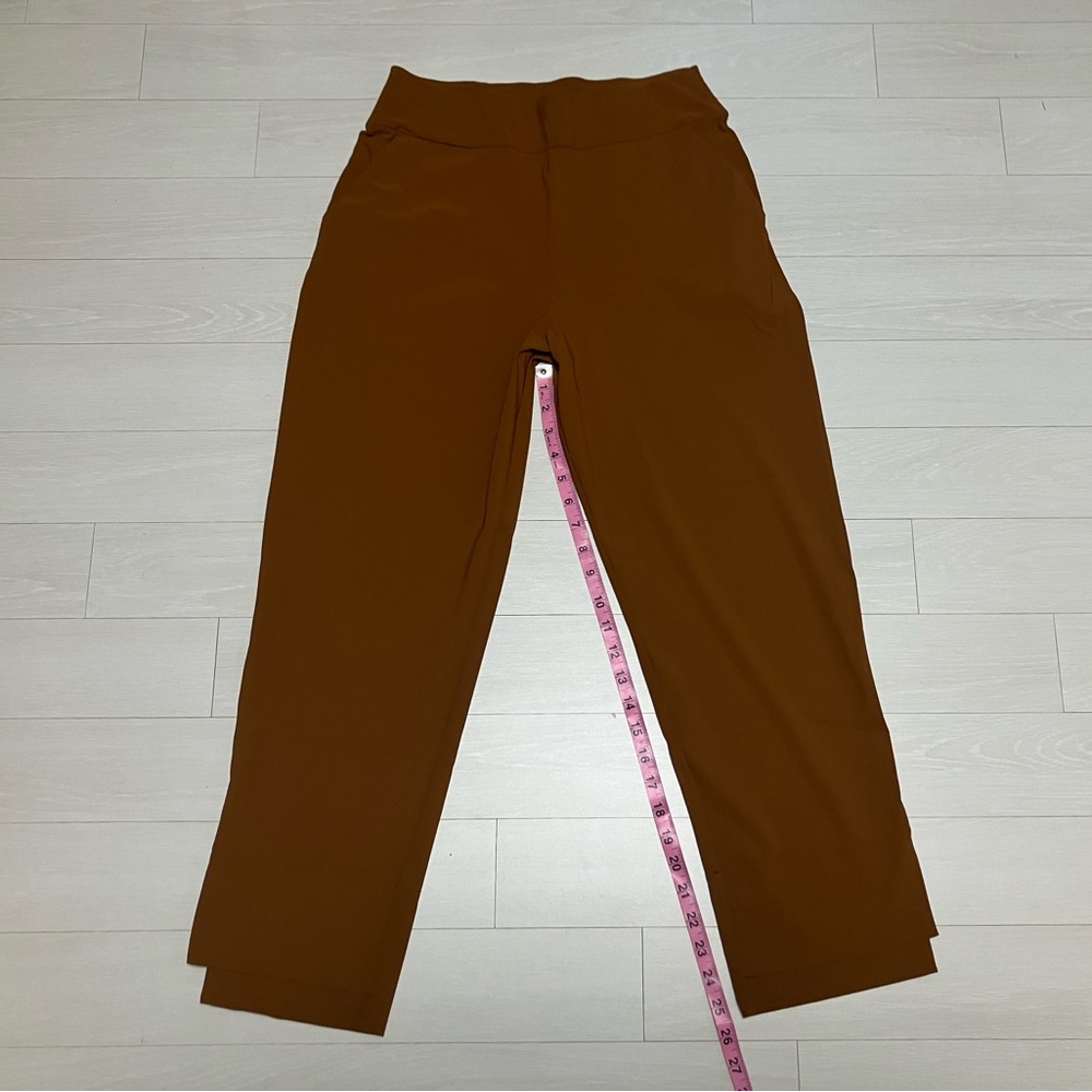 ADAY Brown Cropped Wide-Leg Pants
